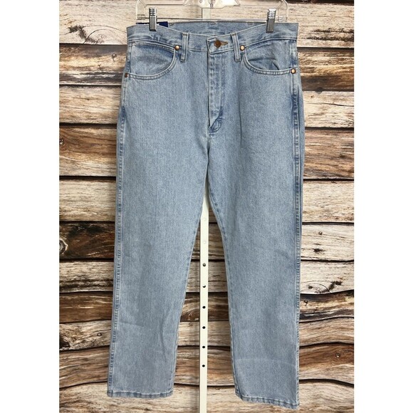 Wrangler Women’s Cowboy Cut Jeans Size 9x30 Light Blue New Vintage - Picture 1 of 11
